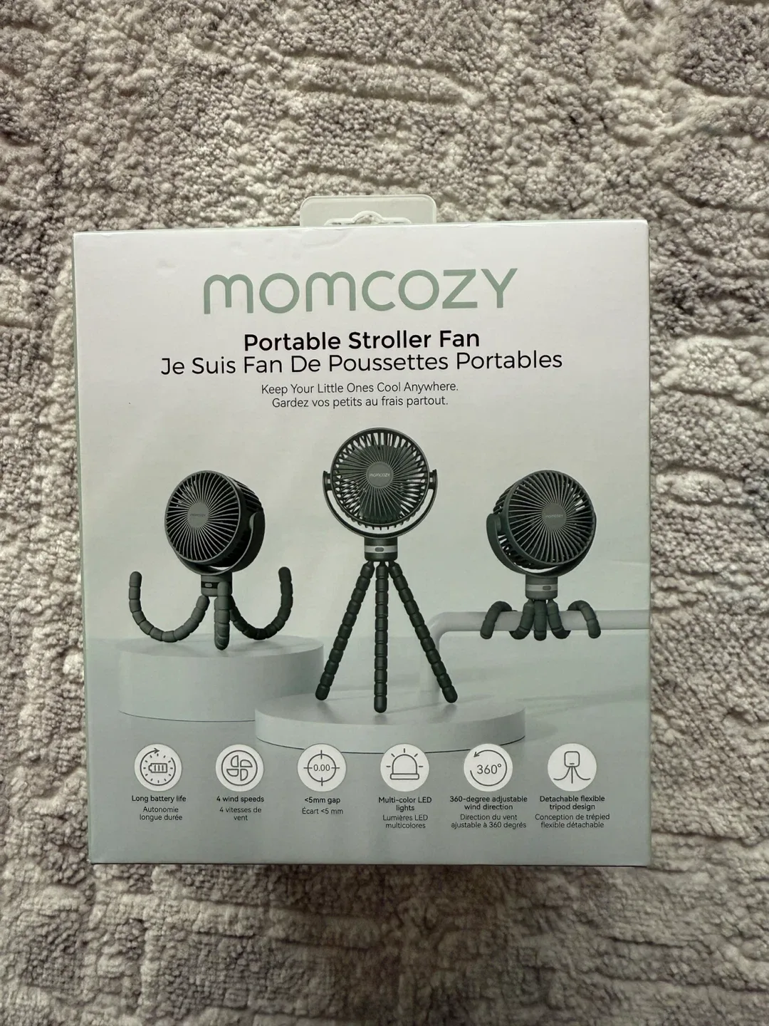 Momcozy Portable Stroller Fan - New in Box!