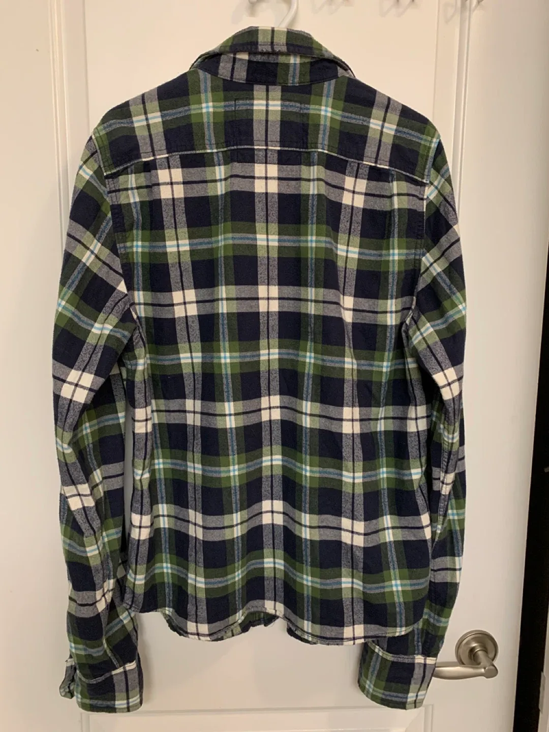 Abercrombie & Fitch XL Plaid Flannel Shirt 🧡 image indicator(2)