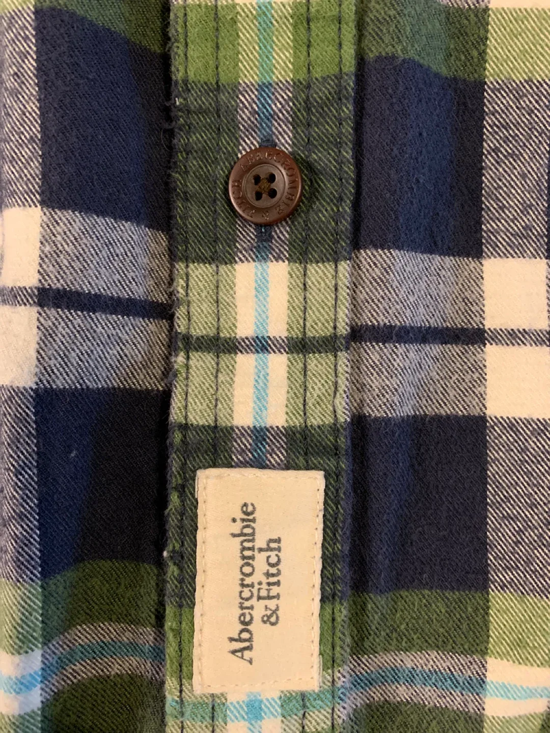 Abercrombie & Fitch XL Plaid Flannel Shirt 🧡 image indicator(5)