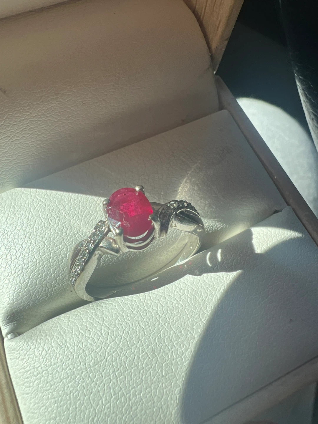 Ruby Ring - 10K Gold with diamonds - photo 2