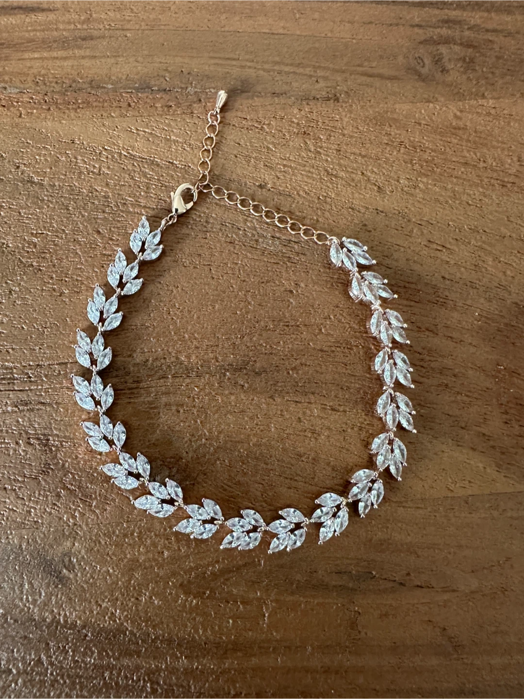 Leaf Design Bracelet - With CZ Stones - $20 - East York