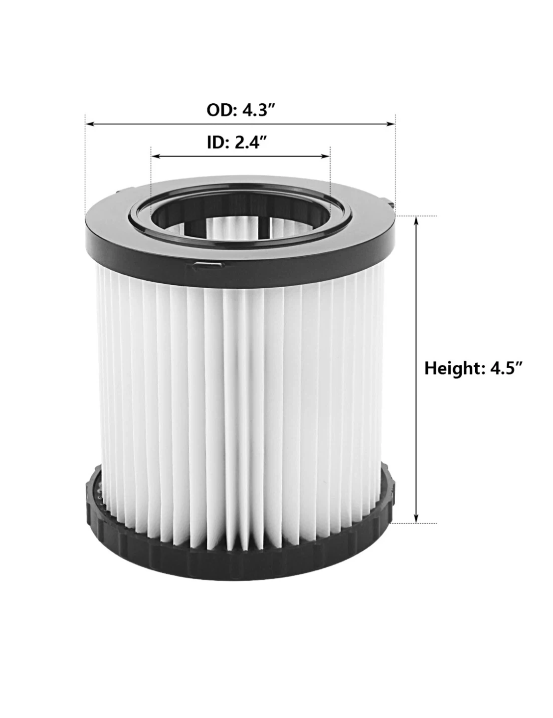 Vacuum HEPA Filter DCV5801H DeWalt DCV580 DCV581 - photo 2