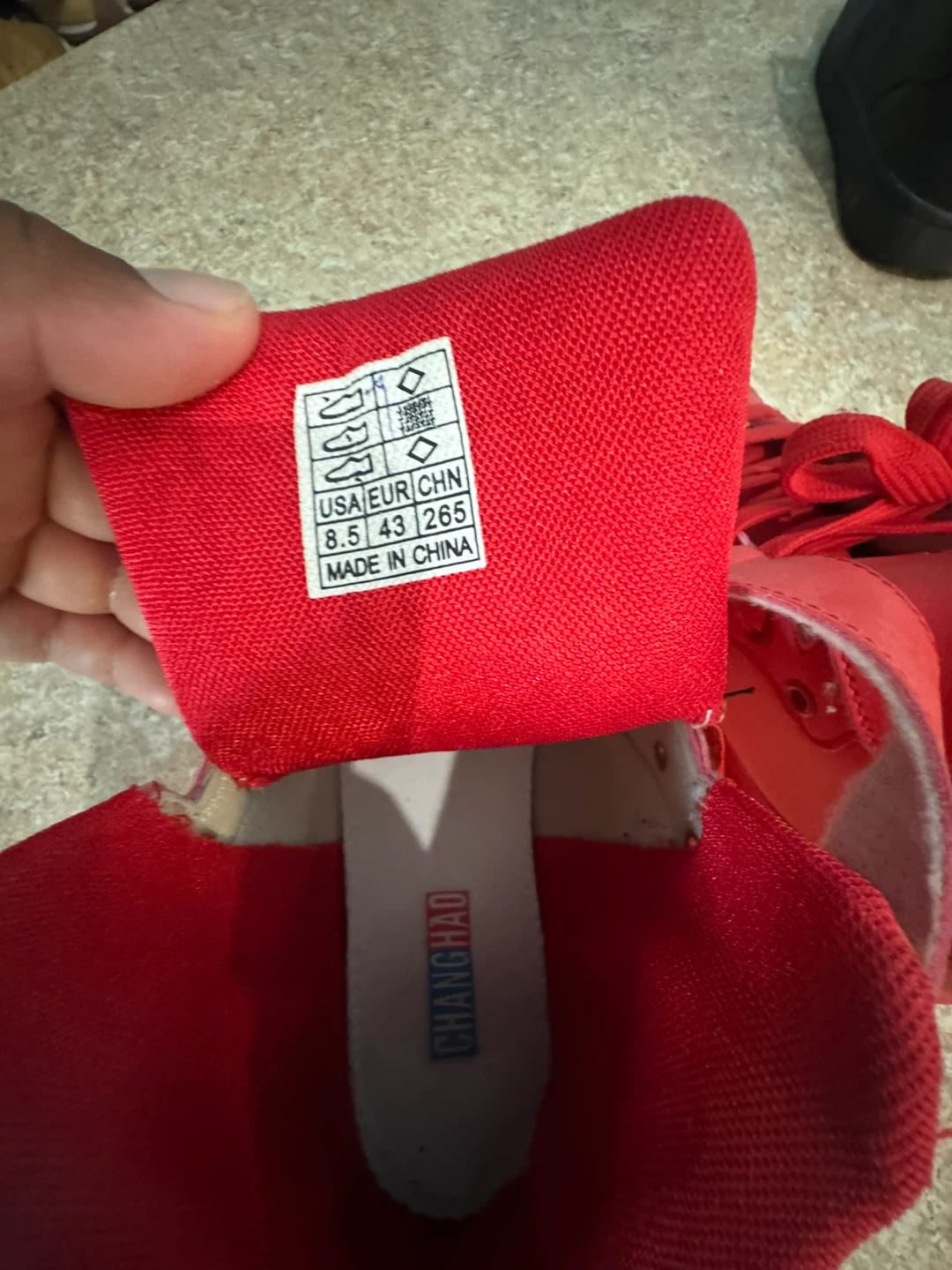Red High Top Sneakers - Size 8.5