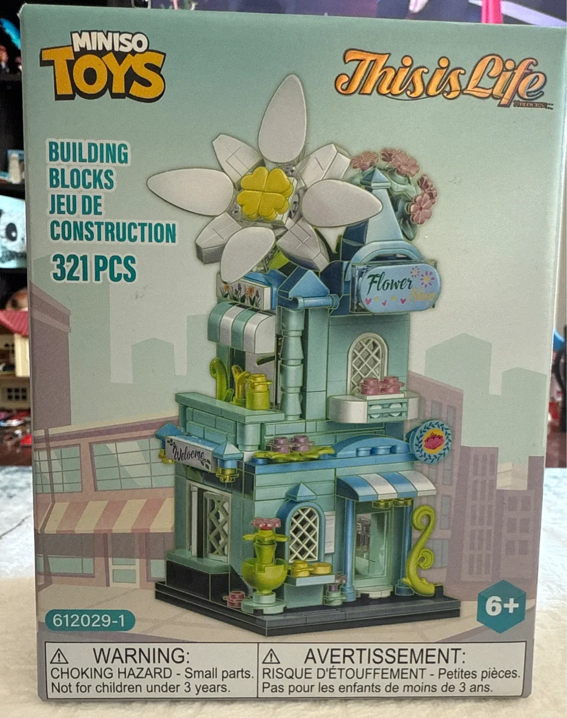 Miniso Happy Street Series Flower Shop Building Blocks thumbnail