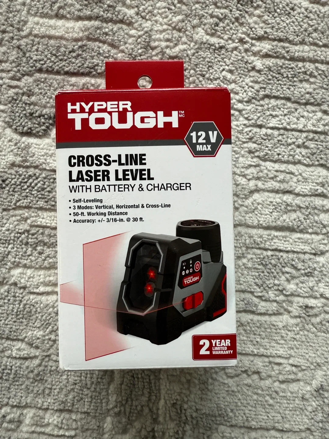 Hyper Tough Cross-Line Laser Level - New in Box!
