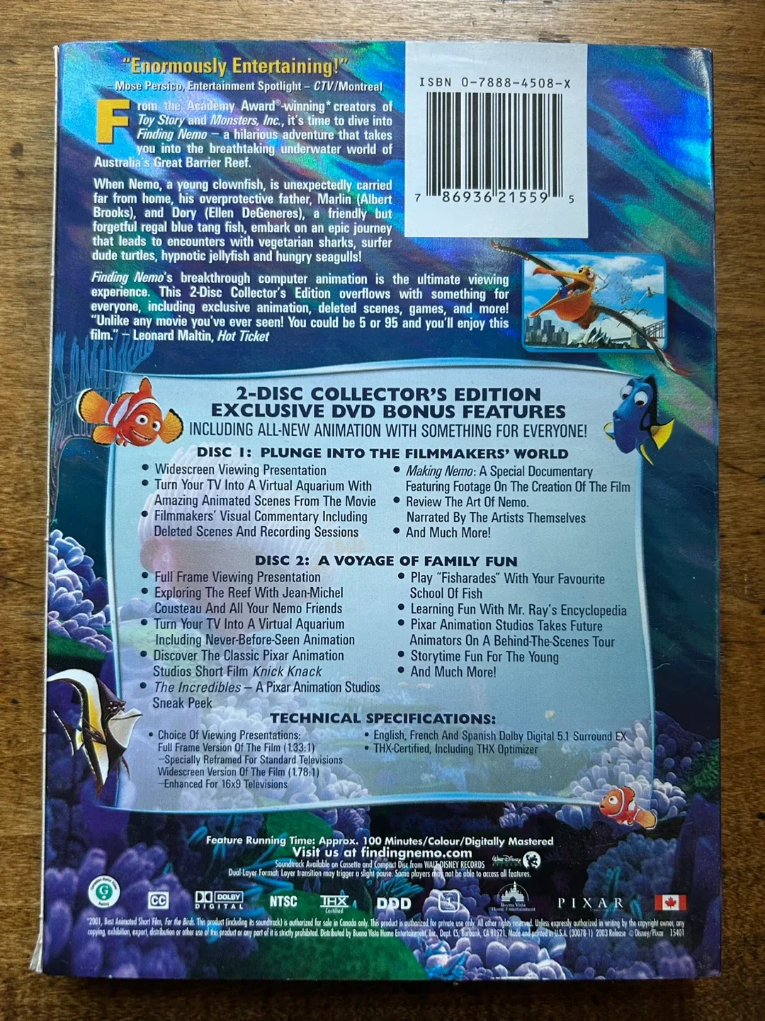 $4  DVD mint new NIB Finding Nemo 2-disc Collector's Edition image indicator(2)