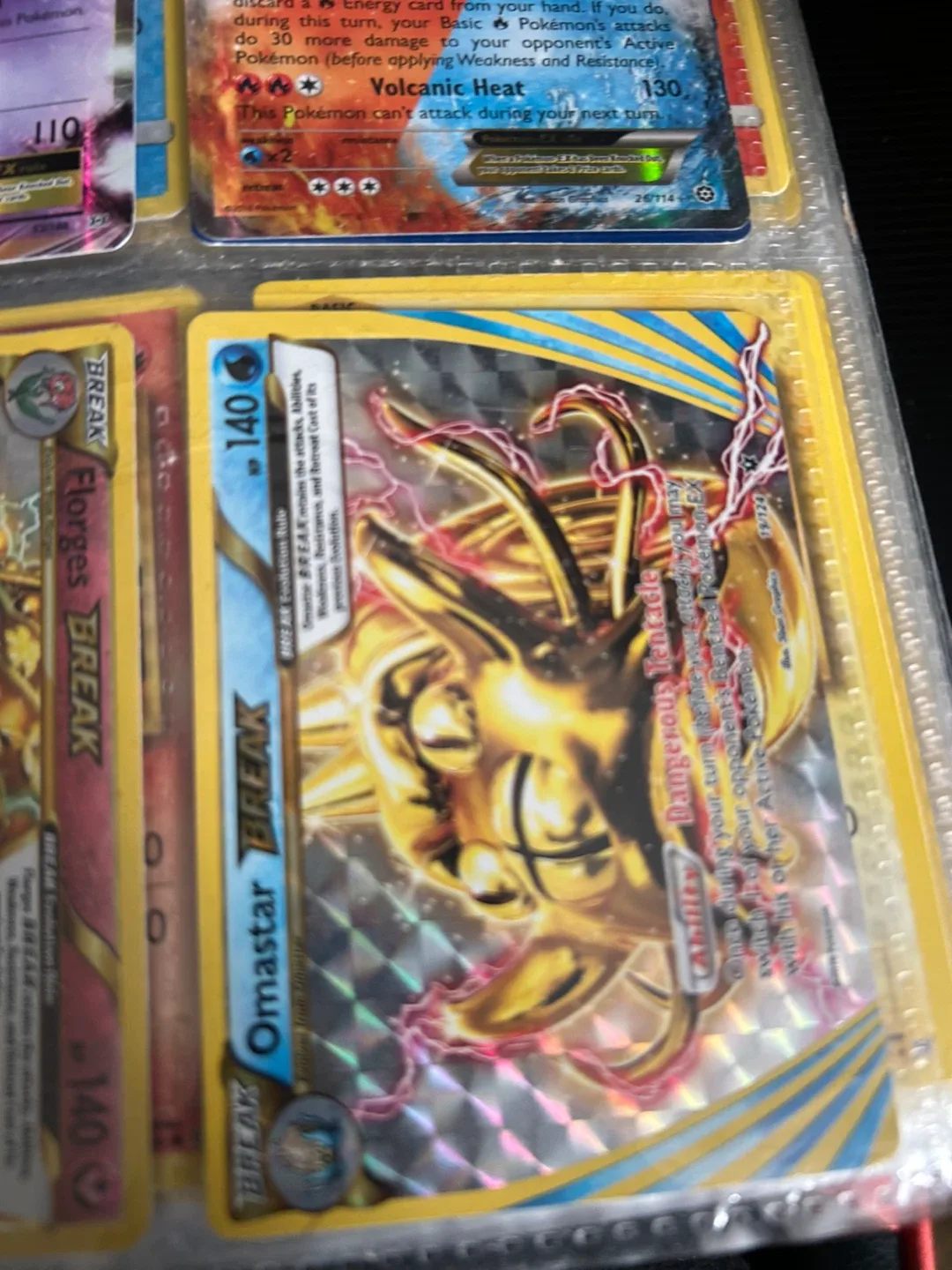 Pokemon Omastar BREAK Card image indicator(2)