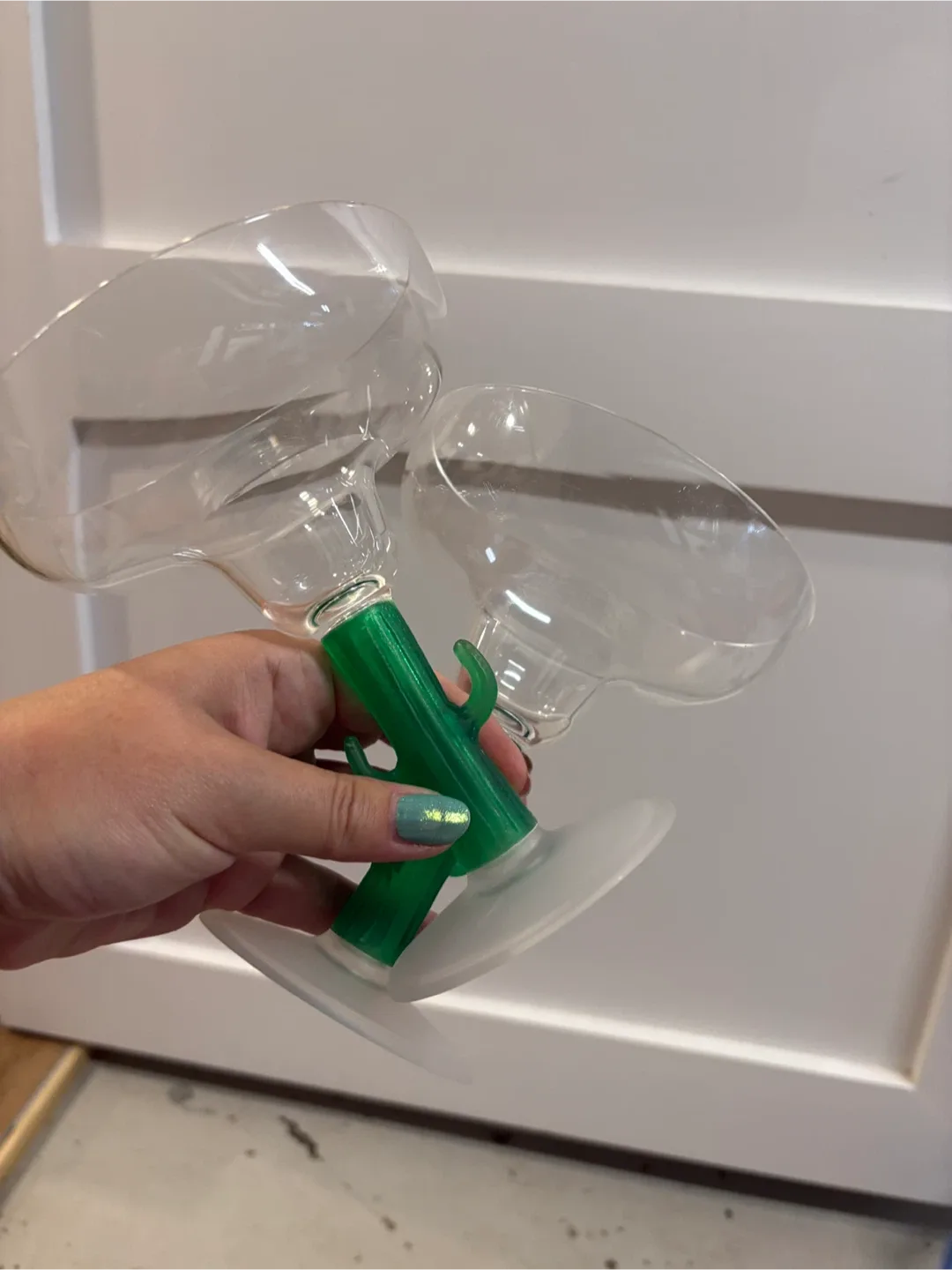 Plastic Margarita Glasses with Cactus Stem - Set of 2 thumbnail