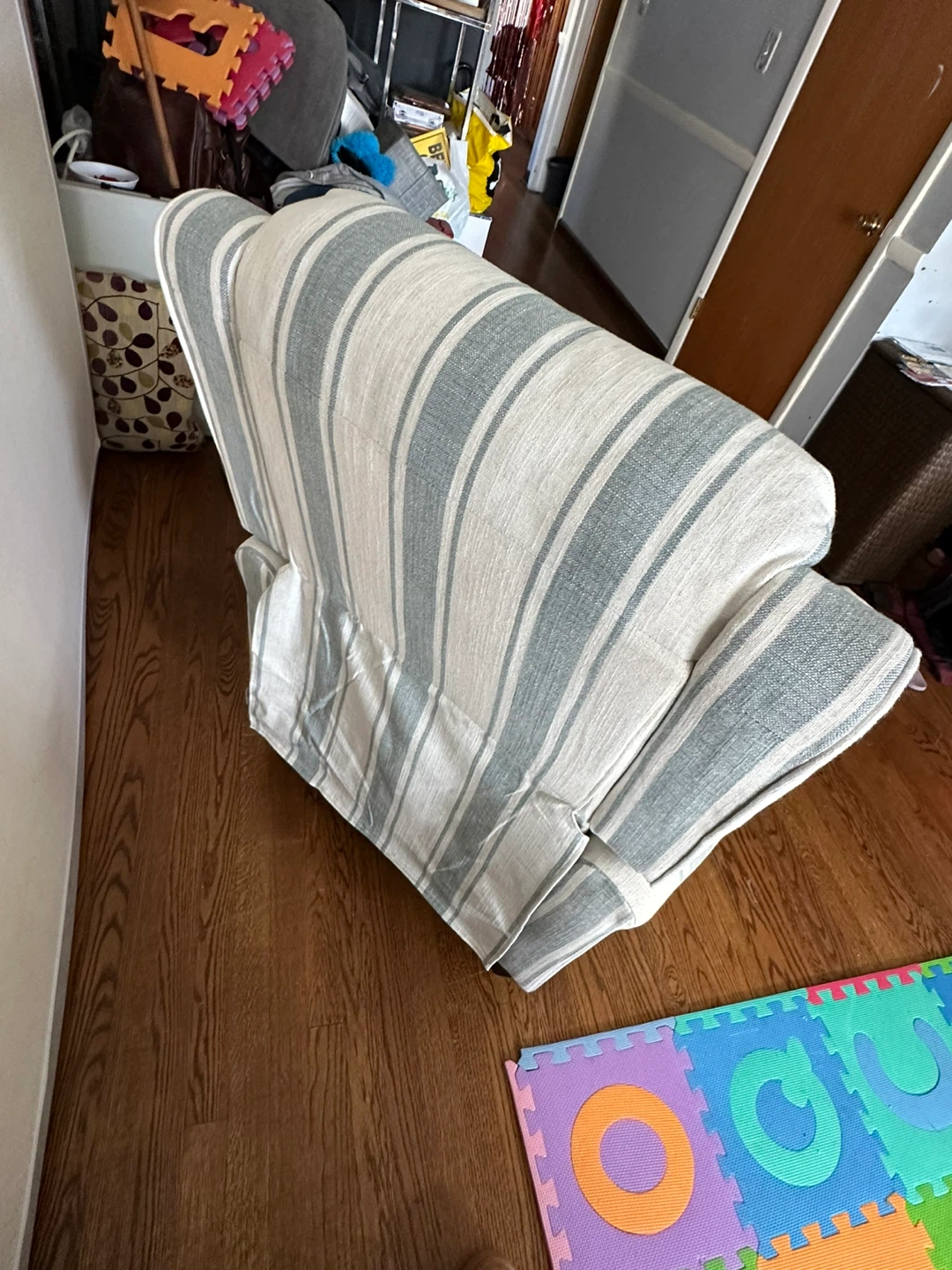 Striped Recliner Chair - photo 2