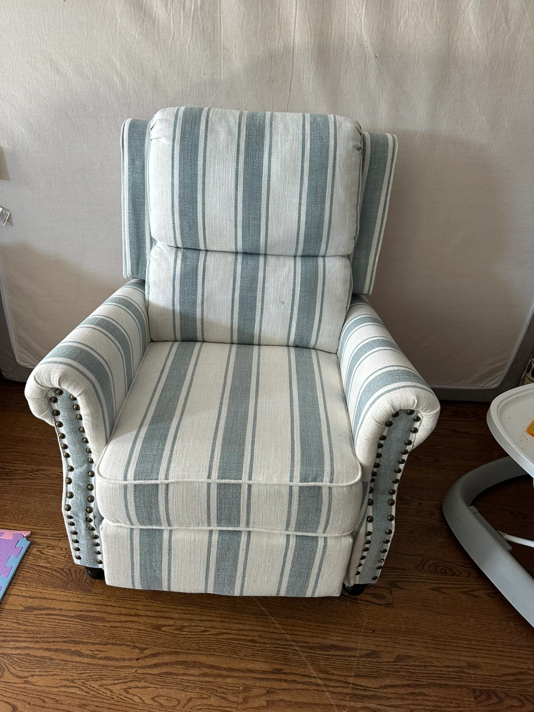 Striped Recliner Chair