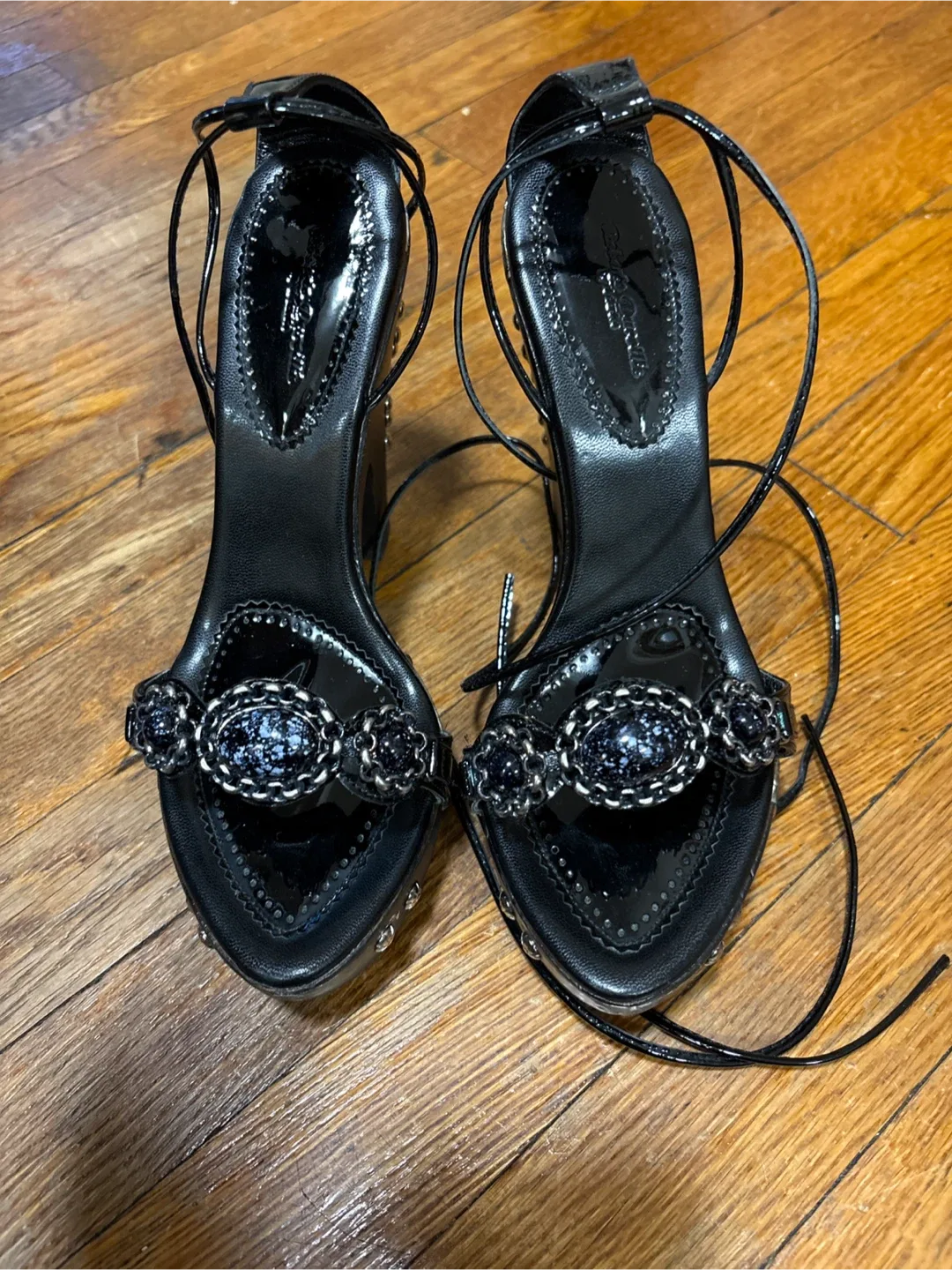 Roberto Durville Black Heels size 8 image indicator(6)