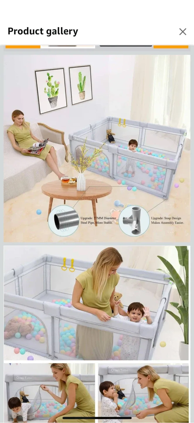 QualiTime Extra Large Playpen for Toddler image indicator(3)