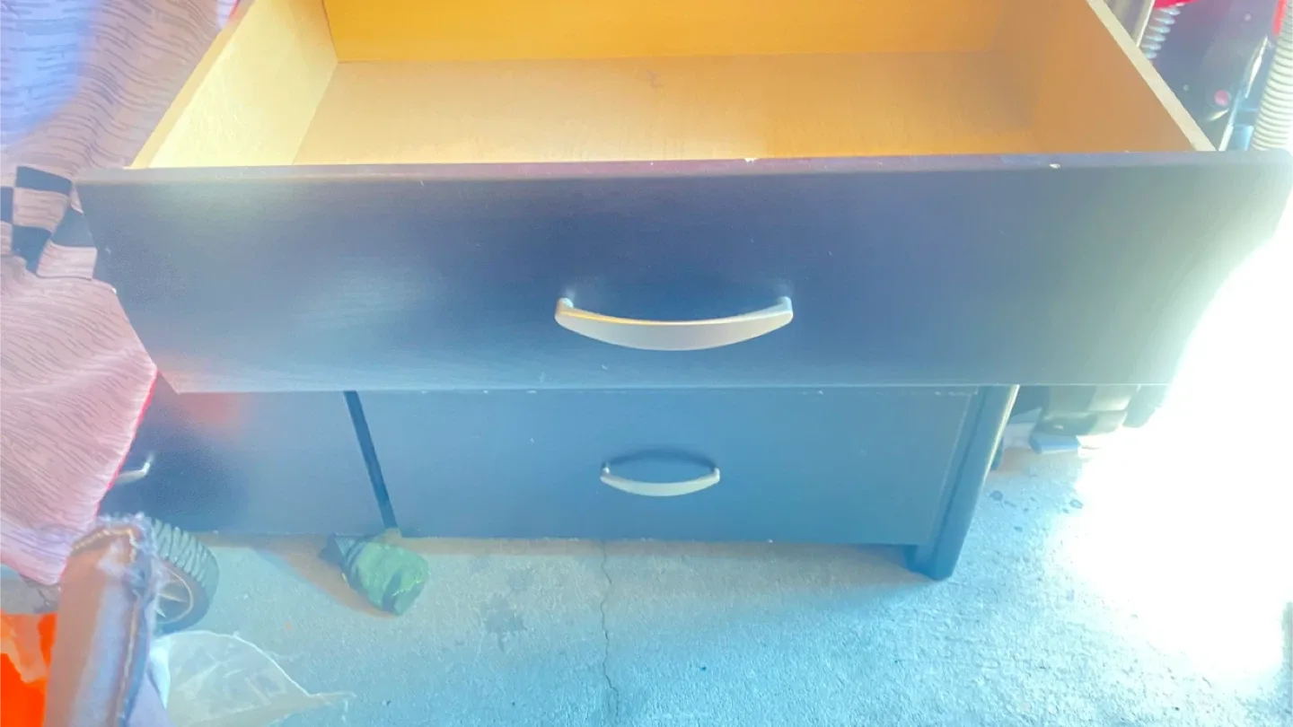 Black Dresser with Drawers image indicator(2)