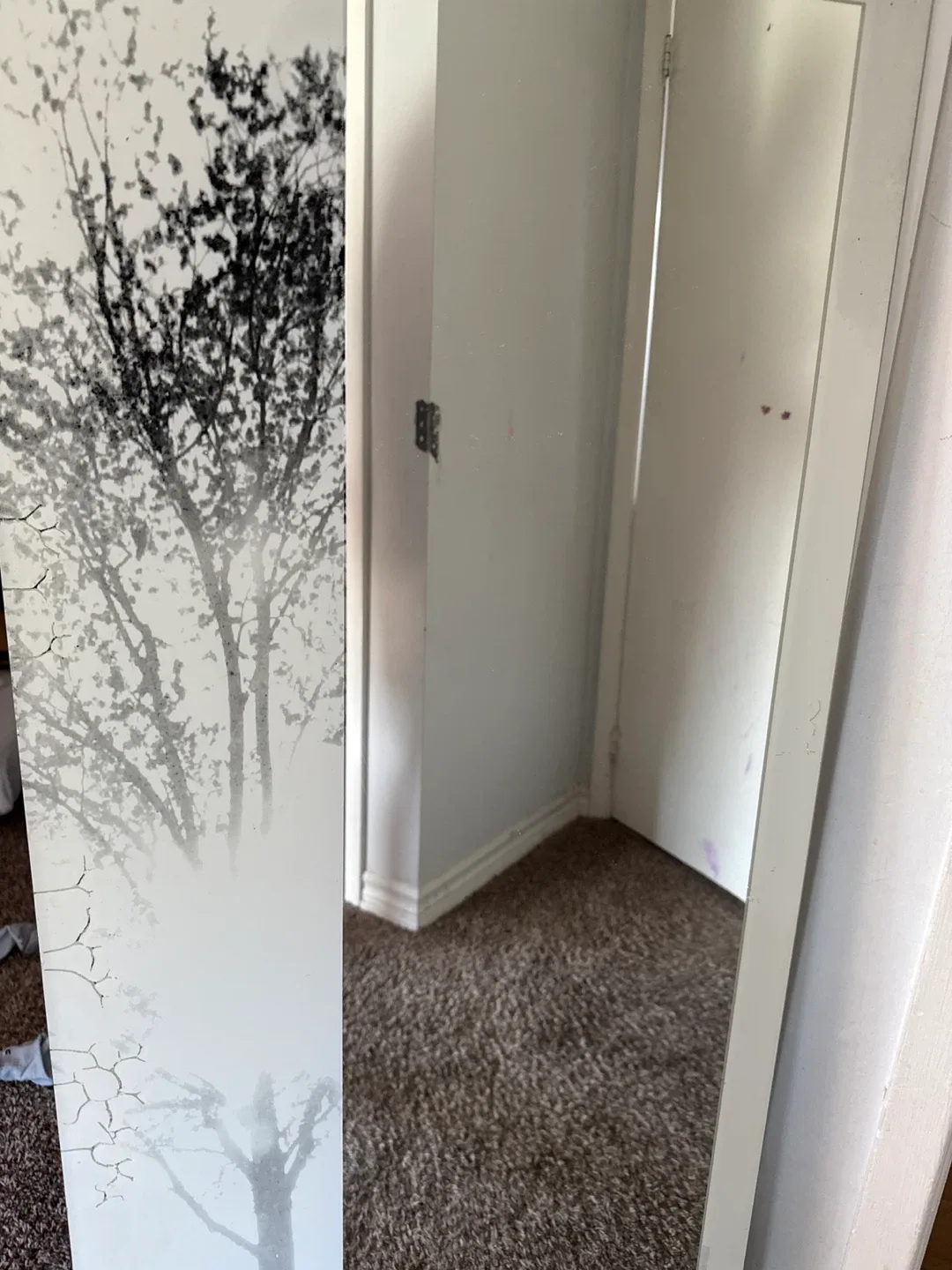 Full Length Mirror with Tree Design image indicator(2)