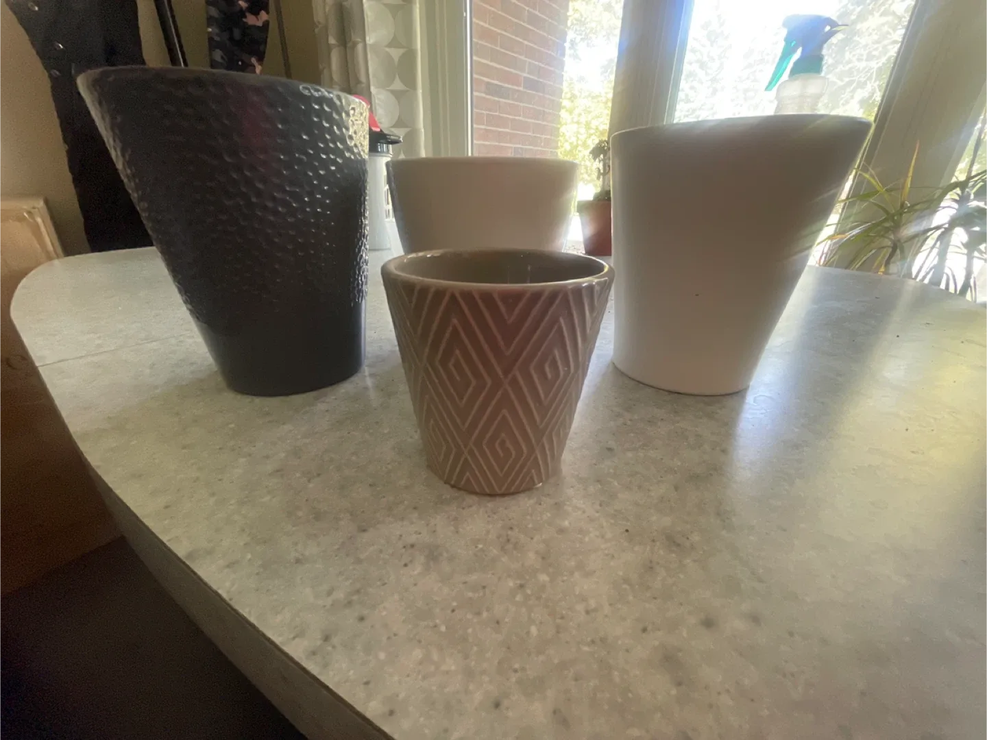 Variety of 4 Decorative ceramic Pots thumbnail