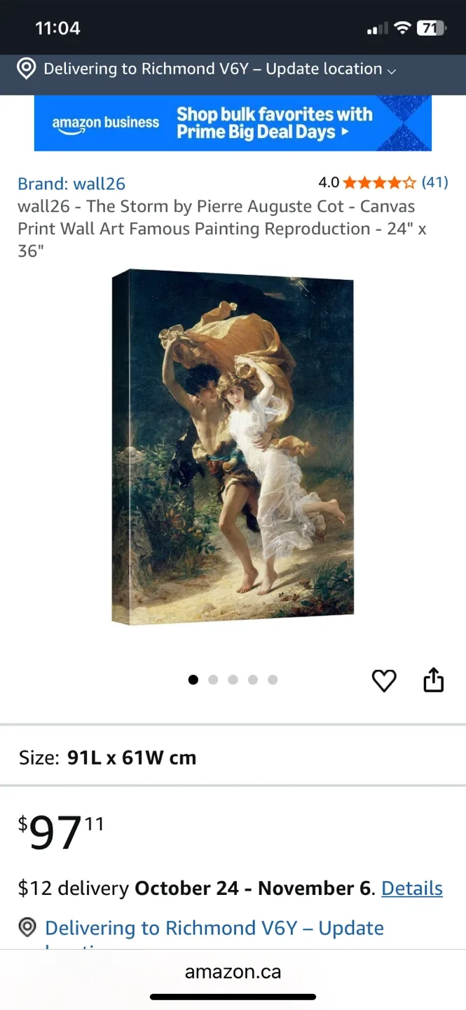 Wall26 'The Storm' Canvas Print - 24" x 36" image indicator(2)