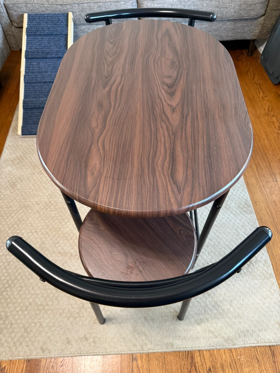 3-Piece Wooden Round Table & Chair Set for Compact Space - photo 3