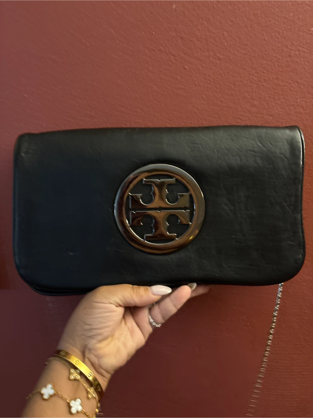 Tory Burch Black  Chain Bag
