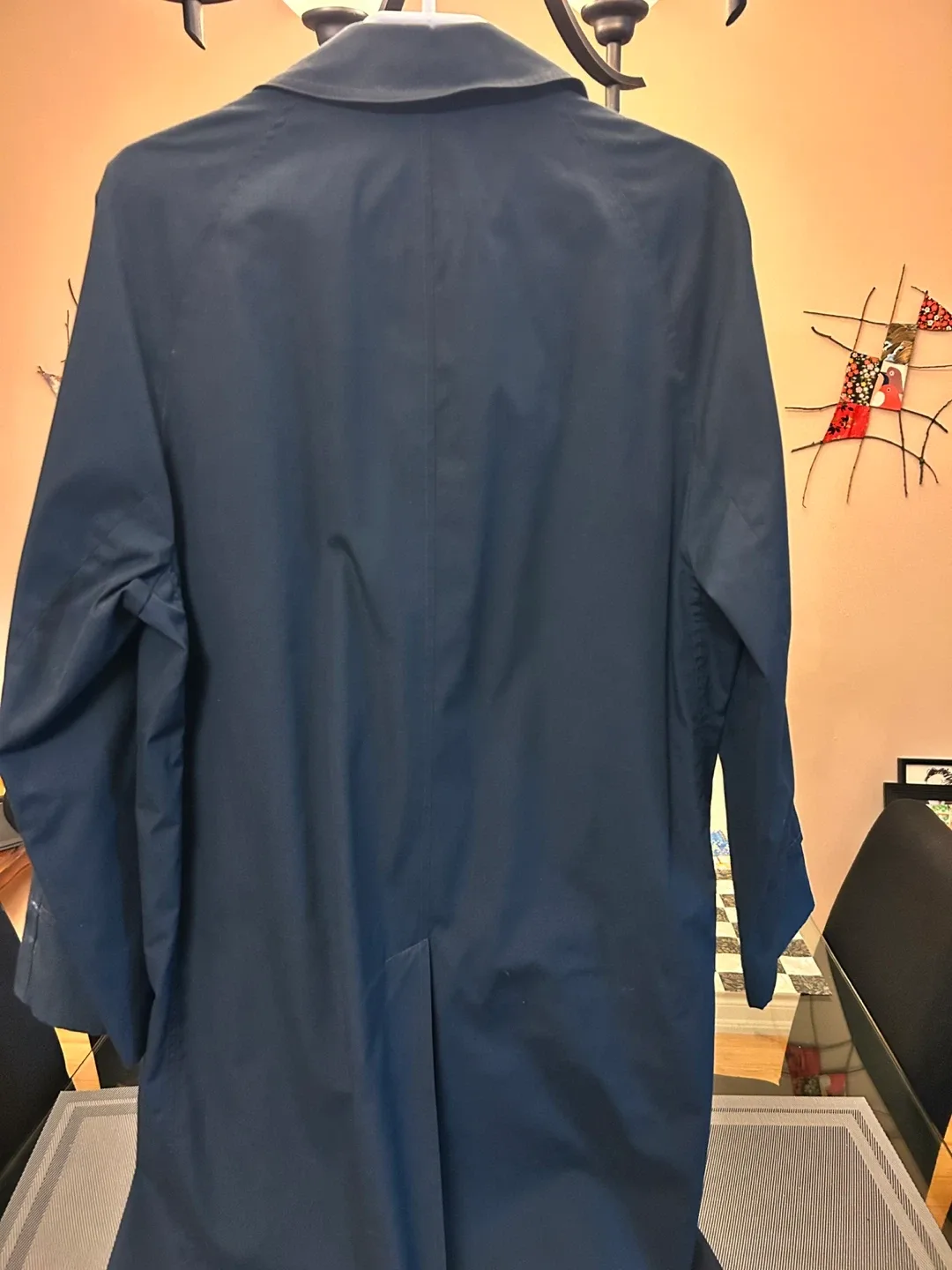 London Fog Maincoats Navy Trench Coat - Size 40S image indicator(2)