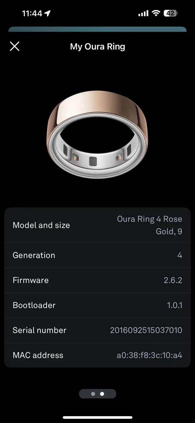 Oura Ring 4 Rose Gold, Size 9 image indicator(2)