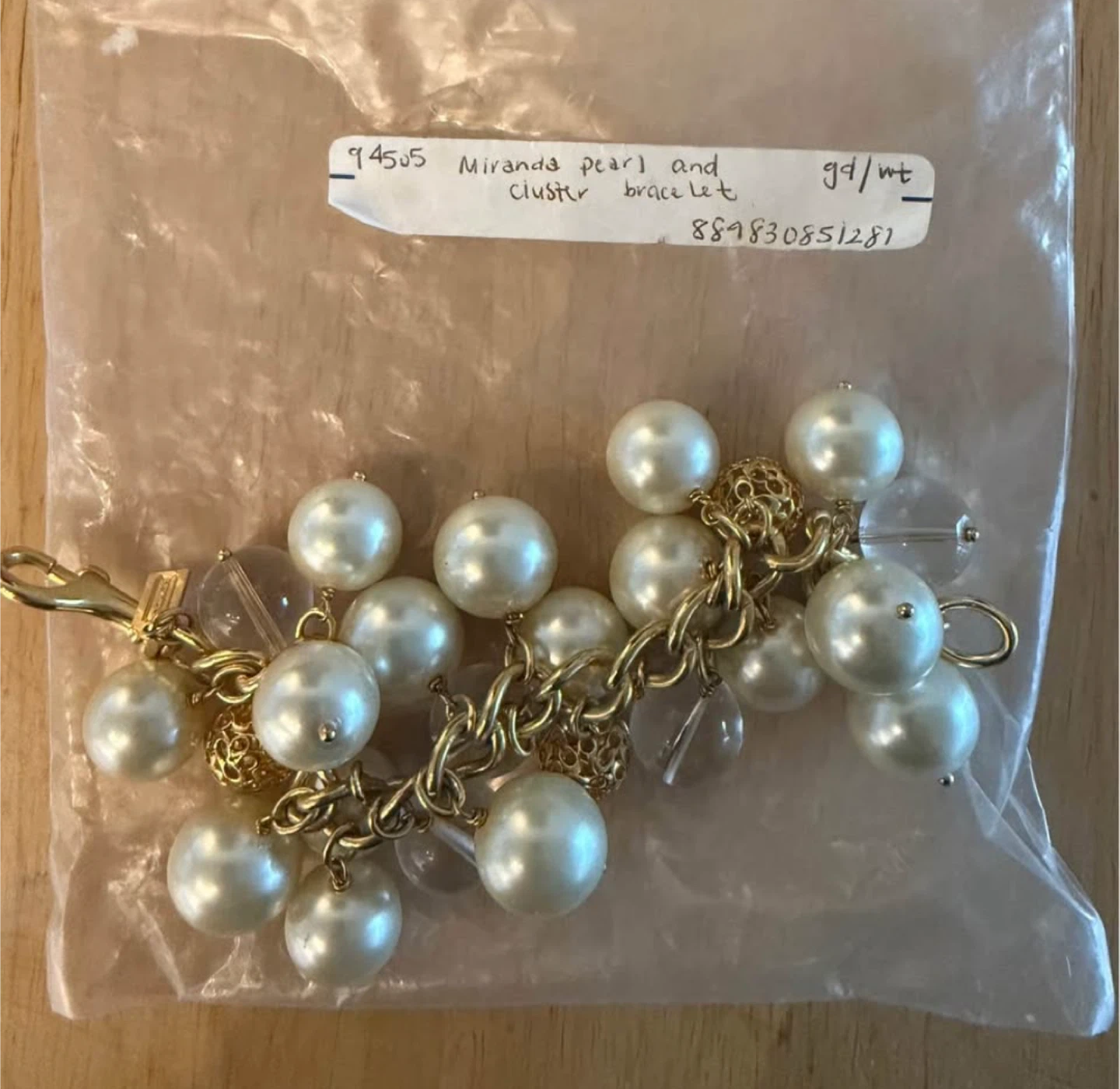 Coach Miranda Pearl Cluster Bracelet