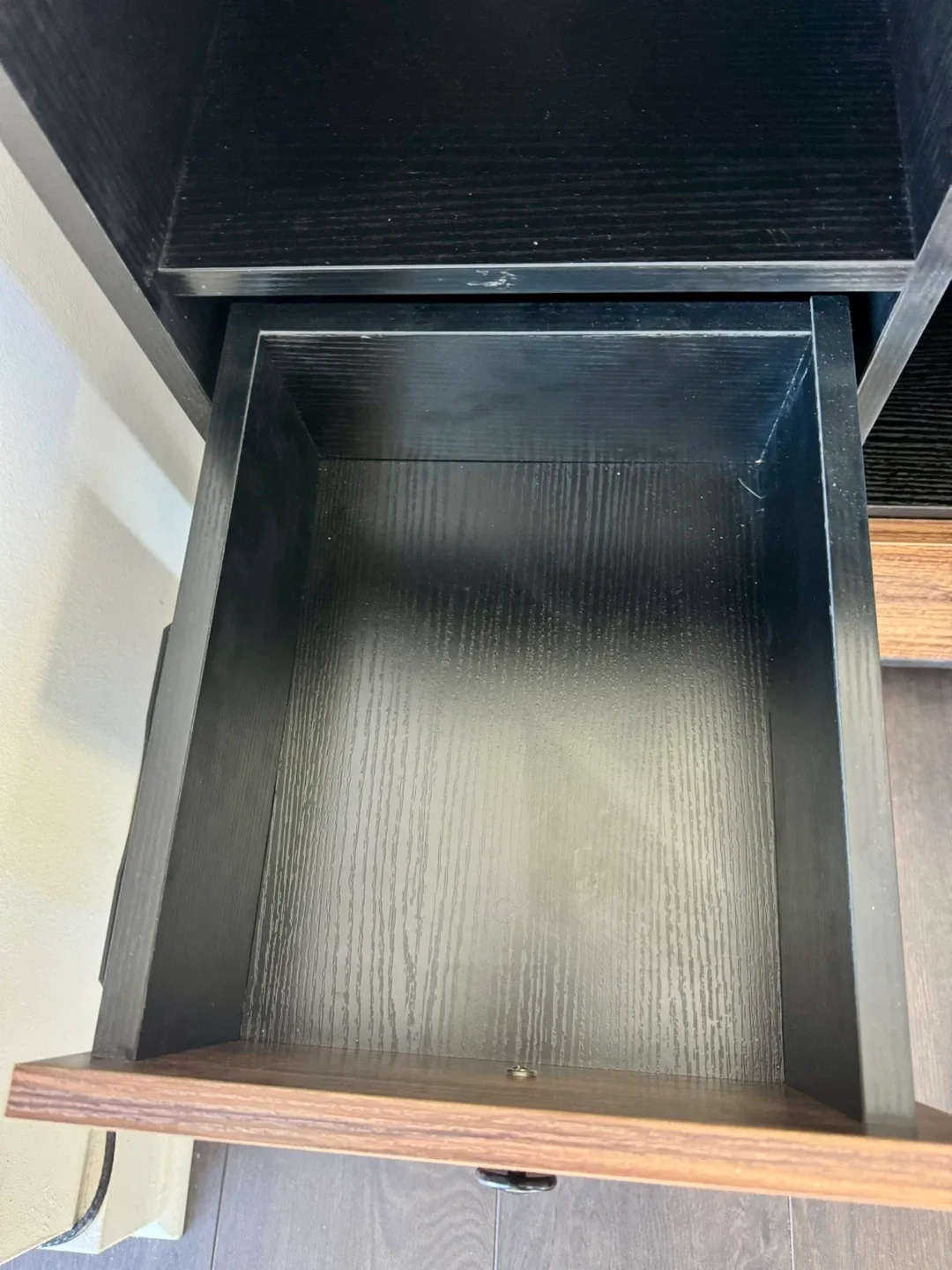 Inbox Zero 2-Drawer Mobile Office Cabinet Brown/Black image indicator(5)