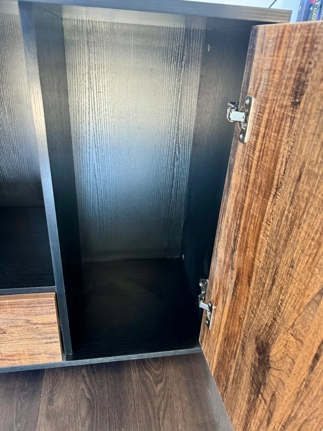 Inbox Zero 2-Drawer Office Cabinet Brown/Black - photo 4