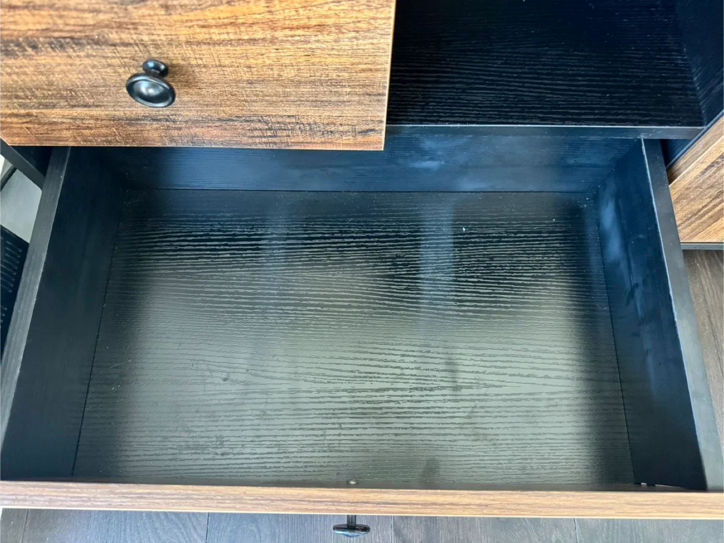 Inbox Zero 2-Drawer Mobile Office Cabinet Brown/Black image indicator(6)