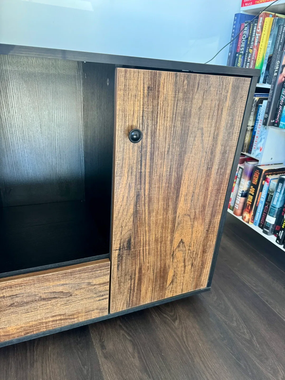 Inbox Zero 2-Drawer Mobile Office Cabinet Brown/Black image indicator(3)