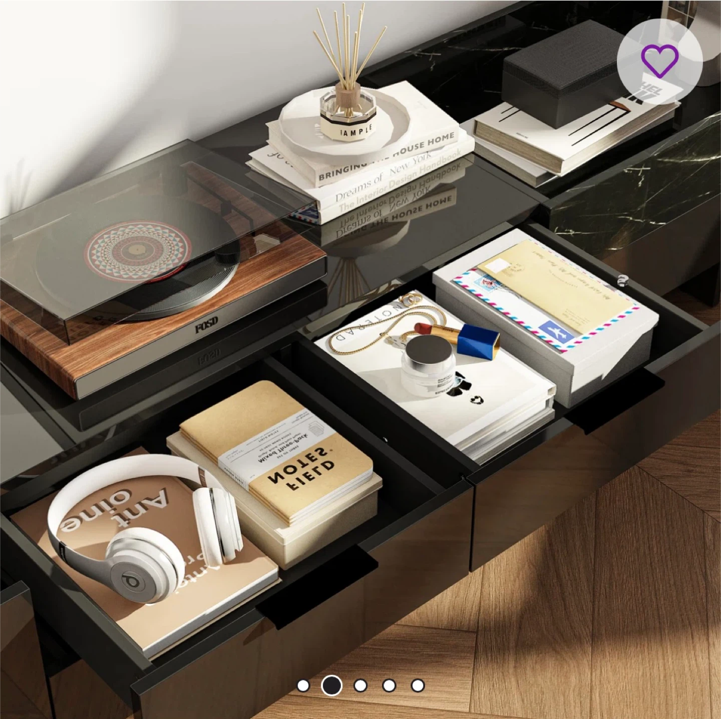 Wayfair 5-Drawer 1-Shelf TV Stand - Modern Design - photo 2