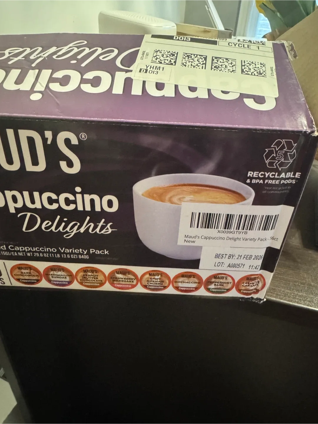 Maud's Cappuccino Delights Variety Pack 56 Pods image indicator(3)