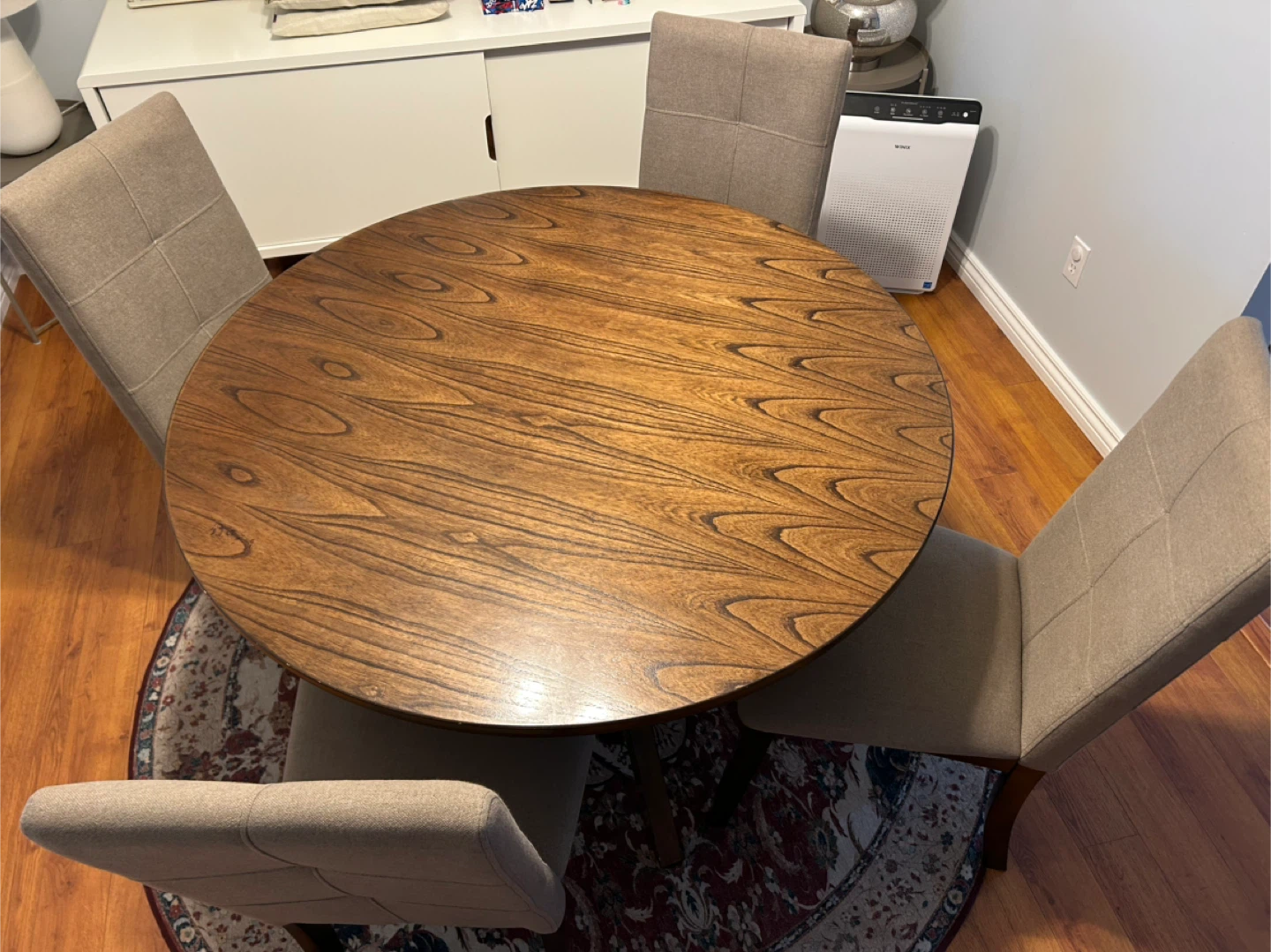 Dining Table & Set of Four Chairs