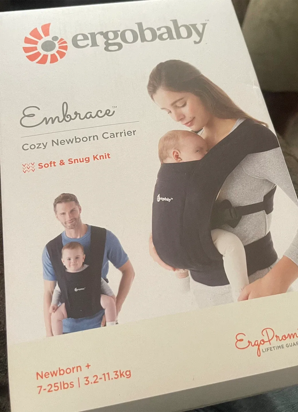 Ergobaby Embrace Cozy Newborn Carrier - Black image indicator(3)