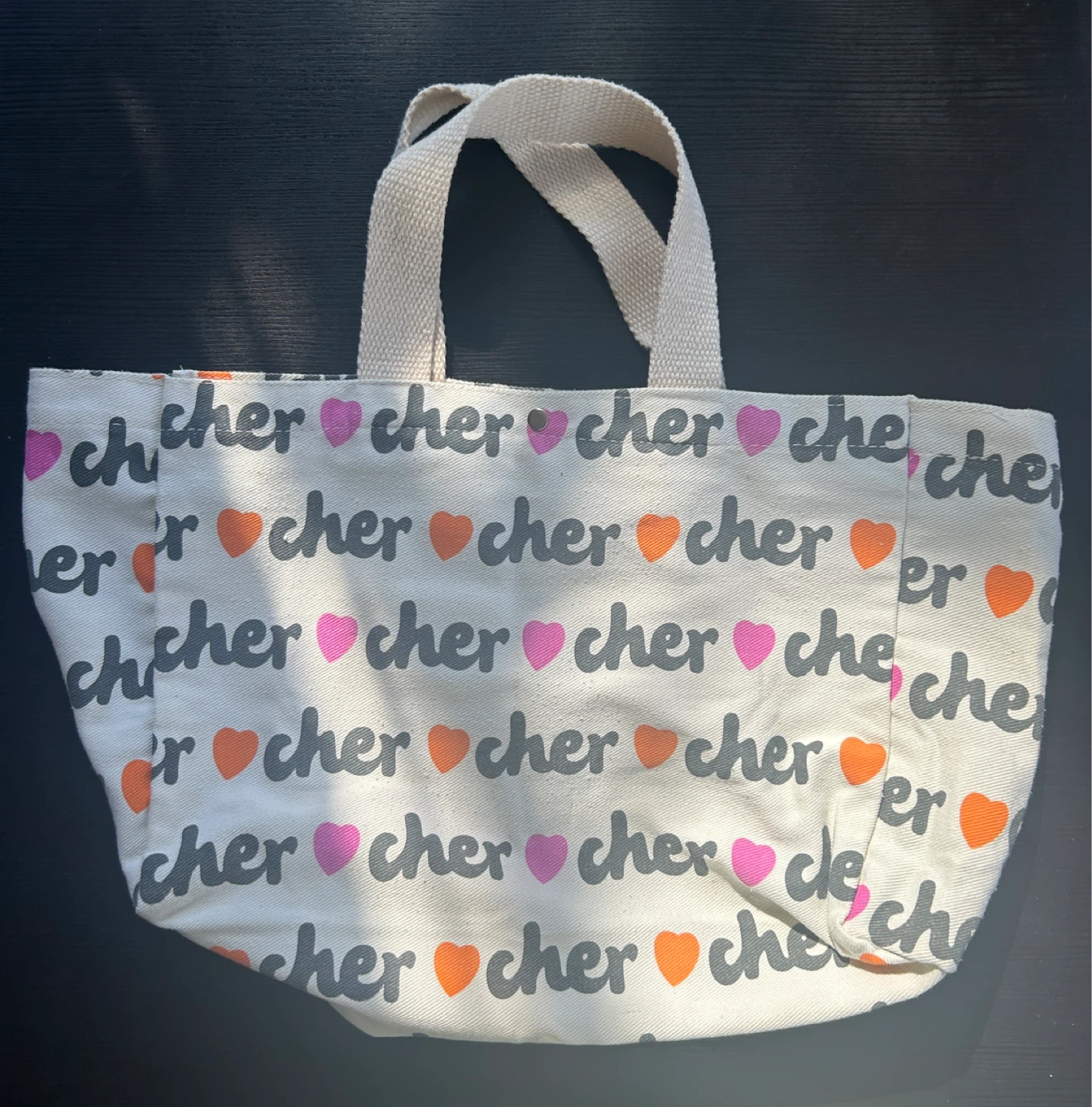 cher Tote Bag with Hearts