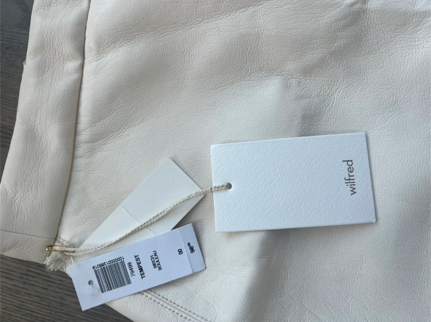 Wilfred Tempest Faux Leather Mini Skirt - Size 00 image indicator(4)