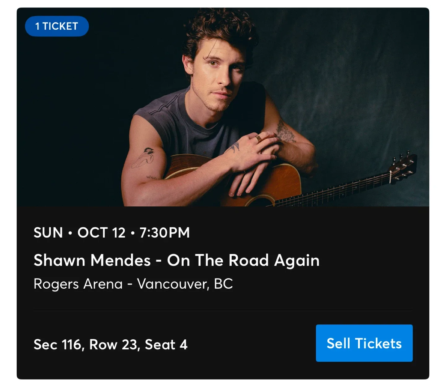 Shawn Mendes - On The Road Again Ticket thumbnail