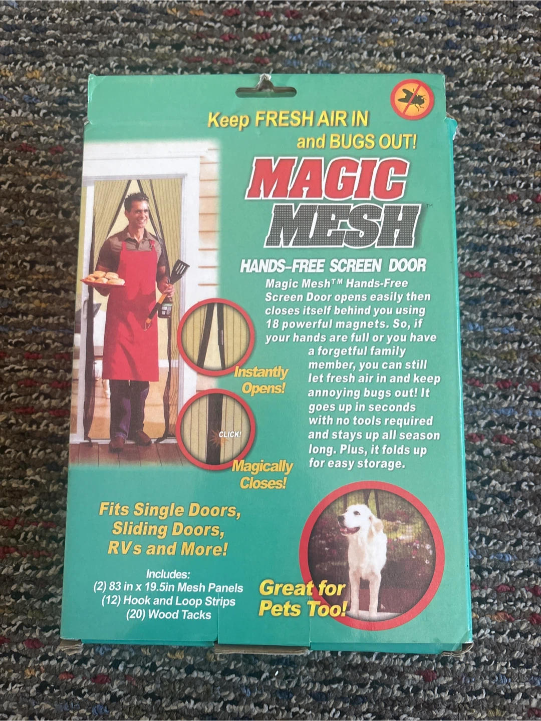Magic Mesh Hands-Free Screen Door - photo 2
