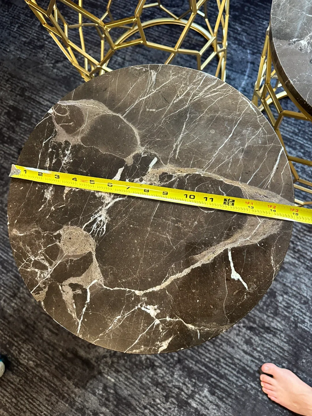 Marble Top Side Tables - Set of 2 image indicator(5)