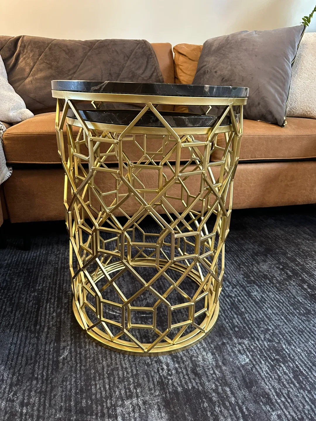 Marble Top Side Tables - Set of 2 image indicator(8)