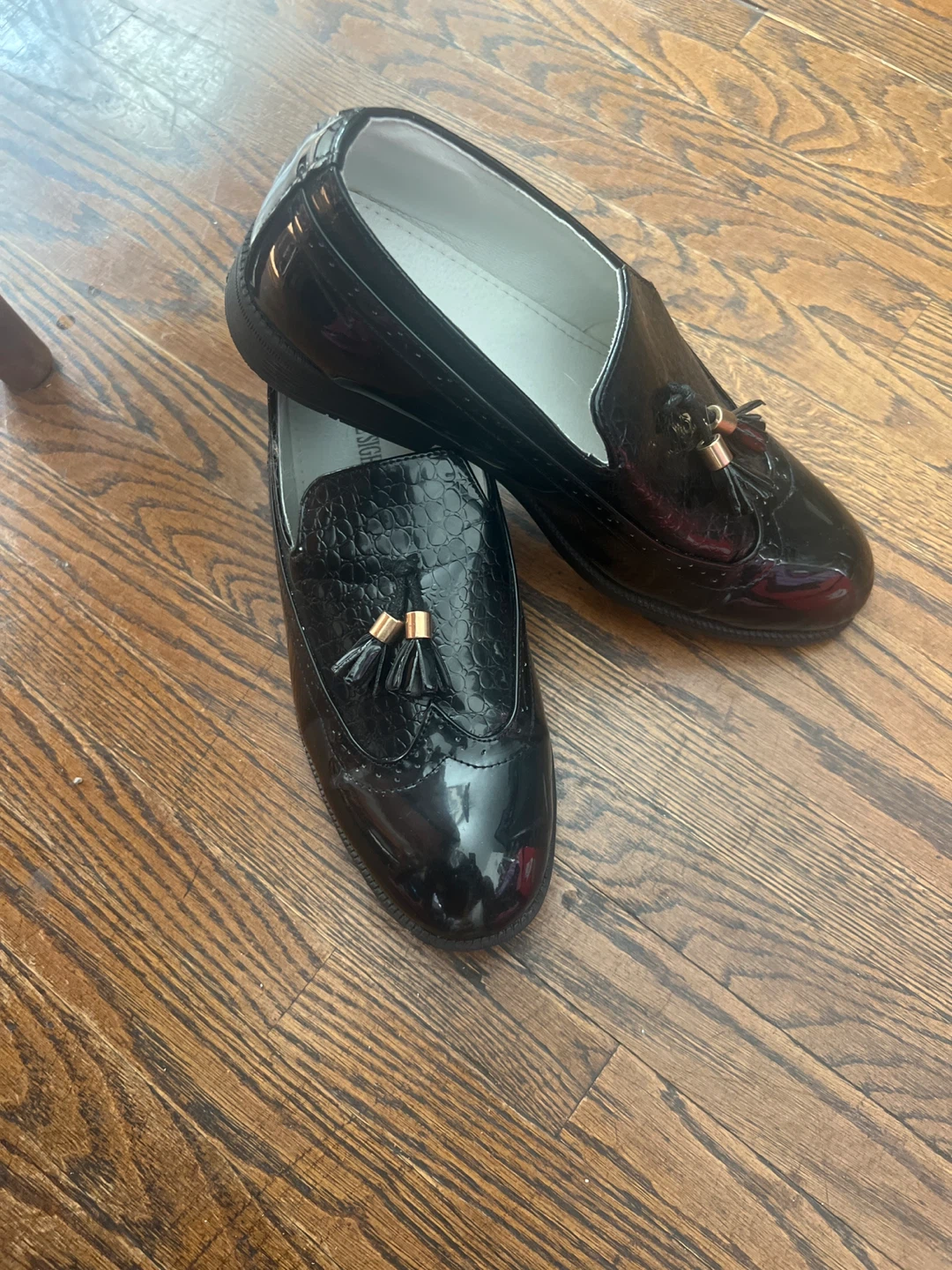 Black Patent Leather Loafers