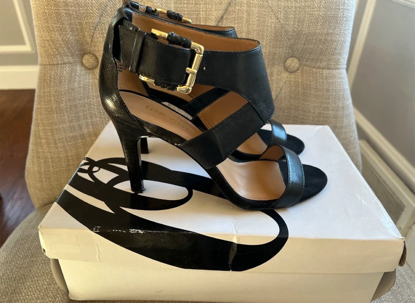 Nine West Black Heels, Size 7 - photo 4