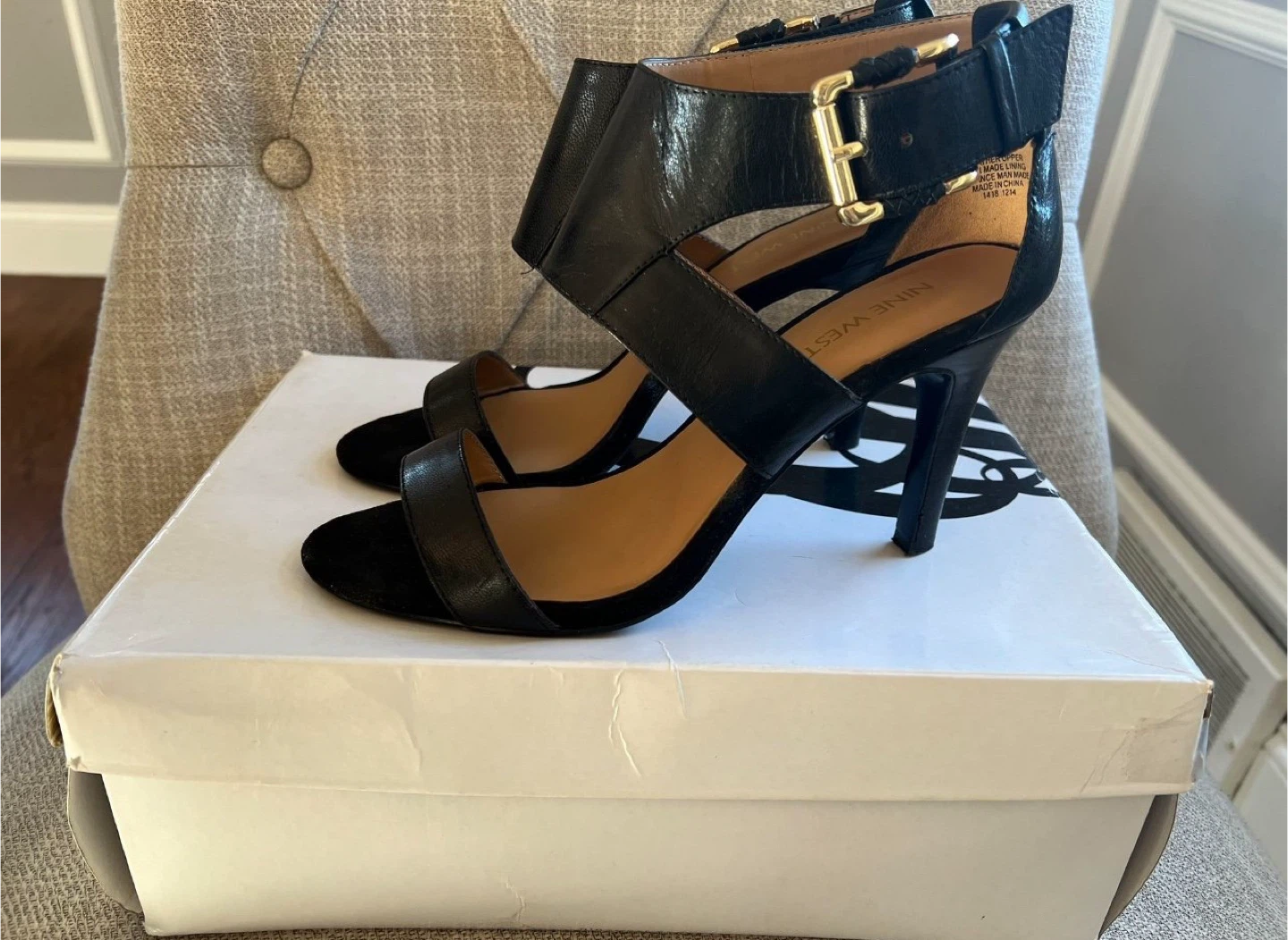Nine West Black Heels, Size 7 - photo 2