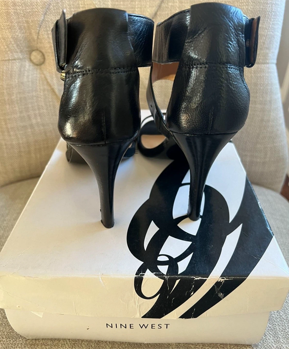 Nine West Black Heels, Size 7 - photo 3