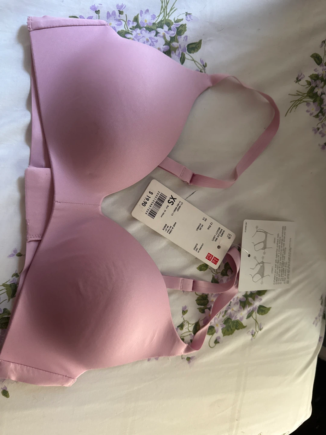 Uniqlo Wireless Bra Pink Size XS - New