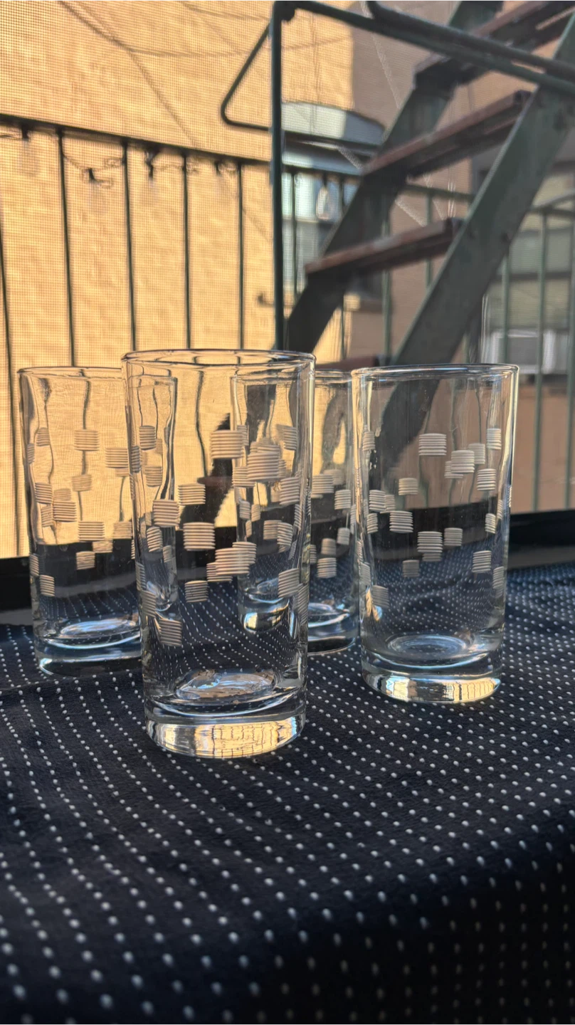 1960’s etched Libby drinking glasses (4) - photo 2