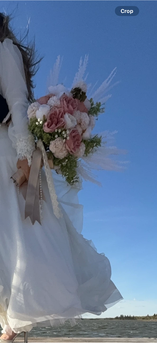 Wedding Bouquet - Roses, Peonies, and Ribbon - photo 5