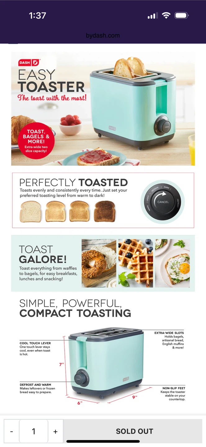 Teal toaster - photo 3