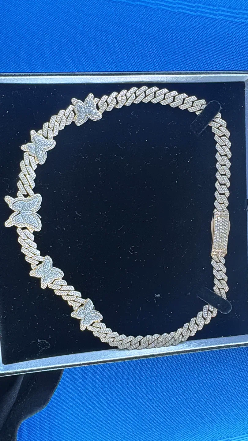 Butterfly gold Cuban Link Chain