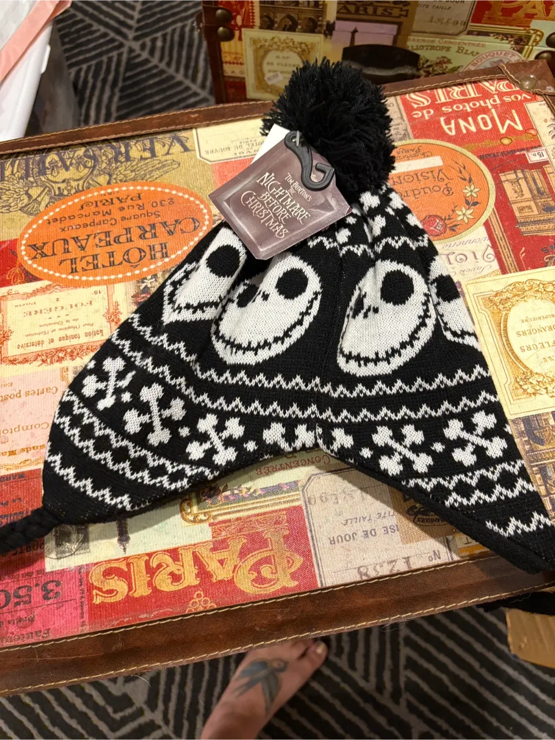 Nightmare Before Christmas Pom Pom Beanie image indicator(3)