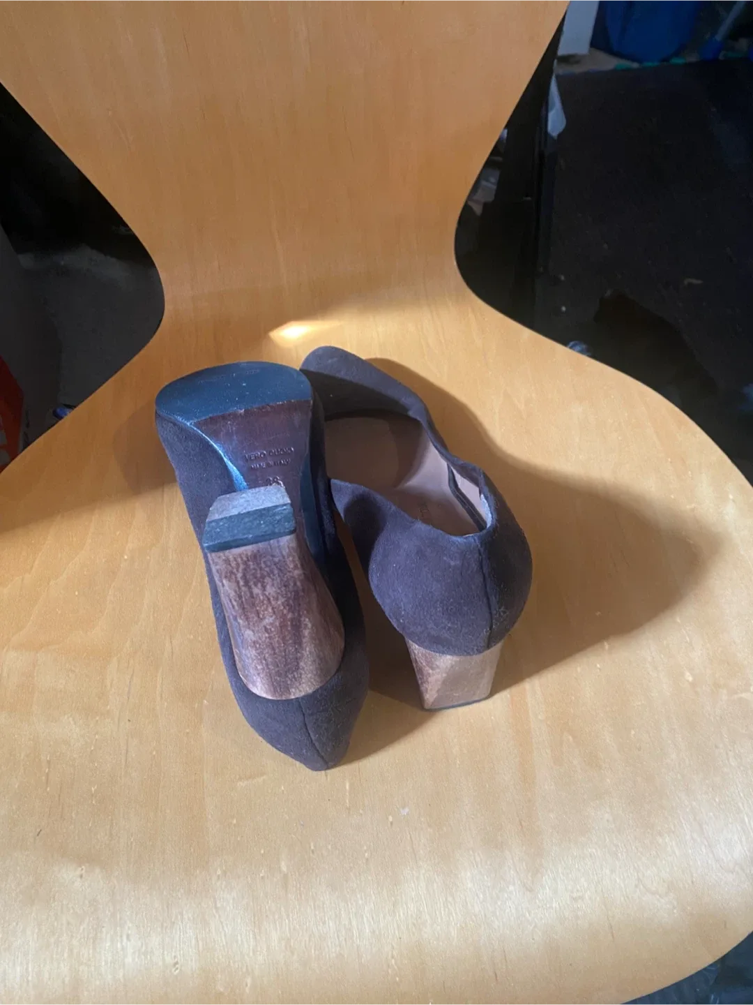 Brown Suede Rag & Bone Heels, Size 6 image indicator(2)